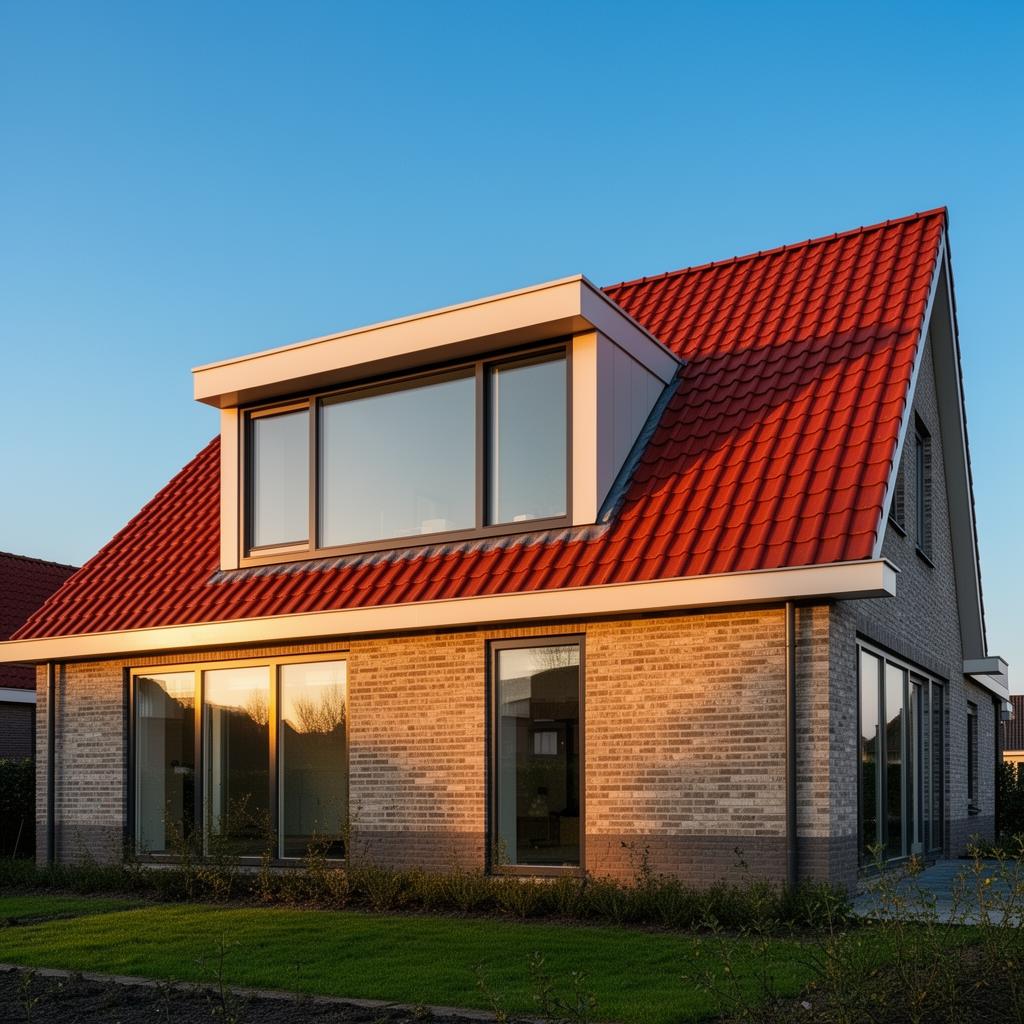 Moderne dakopbouw met dakkapel