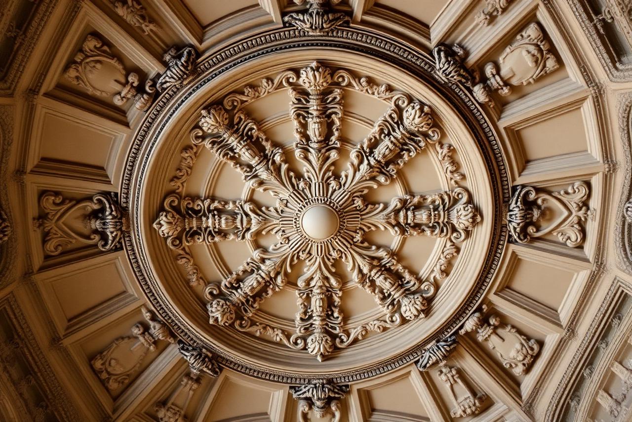 Ornamentstucwerk plafond
